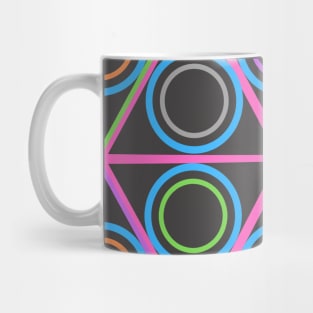 Triangle & Circle Star Teture Mug